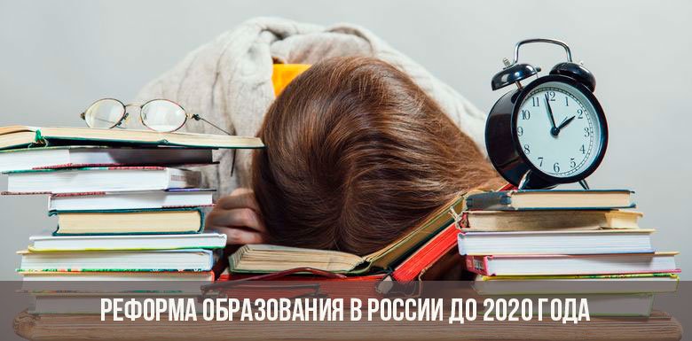 Реформа образования в России до 2020 года | постановления